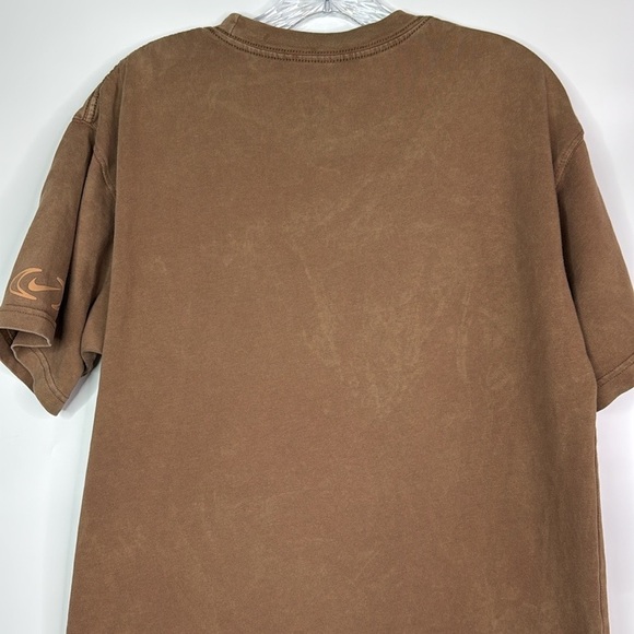 Nike Max90 Brown Loose Fit Stone Washed Crewneck Tshirt Size Small - Picture 5 of 9